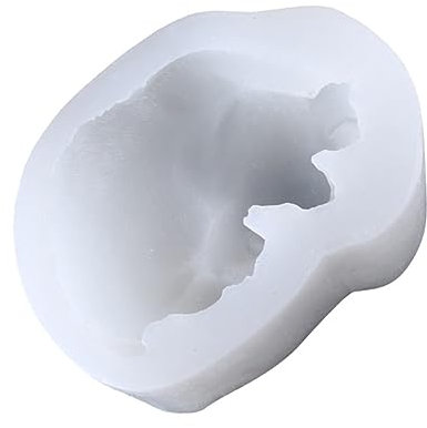 HOLIDYOYO Schimmel küchenhelfee schokoladenform kuchenplatten cupcakes förmchen giesform Kerzenformen Hundespielzeug Zinn gummiartig Kekse kuchenform DIY-Backform Backwerkzeug Kieselgel Weiß