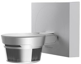 Busch-Wächter® Pro Set: Busch-Jaeger 6851/9-133 90° BT Bewegungsmelder mit Steuerung via Bluetooth App flexible Montage + 6851/DR-133 Designrahmen Alusilber
