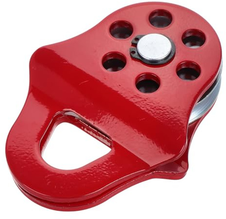 PRETYZOOM Polea de Cabrestante para Utv, Bloque de Arranque de Acero Aleado, para Cuerda Sintética de 9mm y Cabrestantes de 2000 a 6000 Lb, Uso Todoterreno