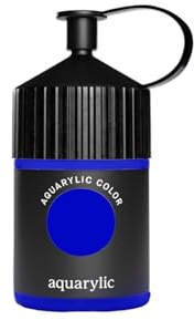 Aquarylic Color Künstlerfarbe - Hochpigmentiert, Lichtecht, Vegan, Flüssig-Sämige Konsistenz - Hergestellt in Österreich Color - 120ml Flasche, Ultramarin