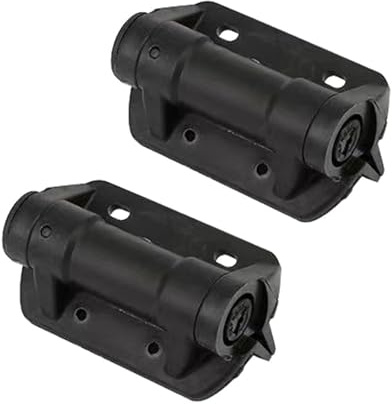 2 Stück Verstellbare Spannungs-Nylon-Torscharniere mit Kappe, widerstandsfähig, automatisches Schließen, Scharniere für Gartenmöbel, wetterbeständiges Torscharnier