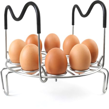 Egg Steamer Rack Trivet for Instant Pot, Stainless Steel Steamer Cooling Rack (3QT (7 Holes))