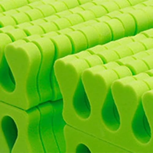 RASTKY 100 stycken tåspridare av mjukt svamp för manikyr och pedikyr, flexibel tåfixering och separation för nagelkonstnärer och nybörjare, hudvänligt material (GREEN)