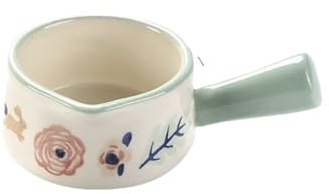 YCLiyaoEu202511 Sauce Boat Hand-Painted Milk Pitcher with Handle Ceramic Dipping Saucer Western Steak Sauce Pot Gravy Boats(Blue)