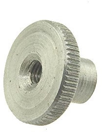 Rändelmutter hohe Form DIN 466 5 Stahl blank M 4-100 Stück