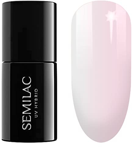 SEMILAC Gel Nail Polish 218 Pearl Lila - Full Coverage Gel Polish - Soak Off Easy To Use LED/UV Nail Lamp - Long Lasting Manicure and Pedicure up to 3 weeks