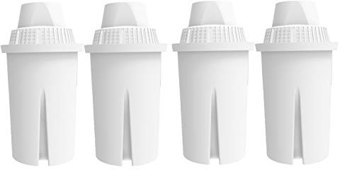 4X AquaHouse AH-PBC Replacement Water Filter Cartridges Compatible with Brita Classic, Boots, Tefal, and All Classic Water Jugs