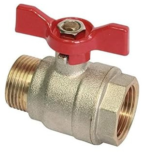 SOMATHERM FOR YOU - Kugelhahn - männlich/weiblich 15/21 - Schmetterling Joystick