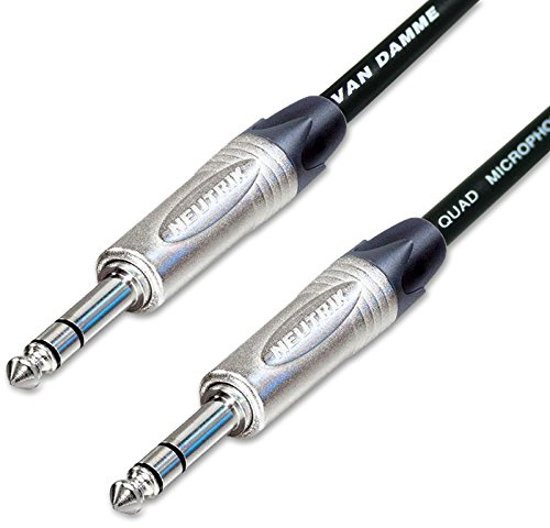 ¼ Jack to ¼ Jack Lead. STARQUAD 6.35mm:TRS:Stereo:Balanced Cable. 3m 6m 10m (10m, Black)