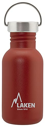 LAKEN Bot. ac. inox Basic 500ml S/S tapón - Rojo