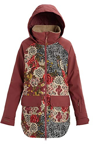 Burton Prowess Giacca da Snowboard, Donna, Cheetah Floral/Rose Brown, XS