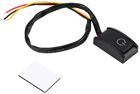 bouton 12v on off etanche,interrupteur autoradio,Commutateur de bouton collant de voiture, Commutateur de type de pâte universel replacement pour voiture, 12V 200mA