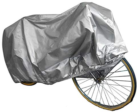 RONGJJ Beutel Fahrradabdeckung Fahrradgarage Fahrradschutzhülle Schutz Cover Winterfest Staub Regen Uv-Schutz Wasserfest, Silver, XL