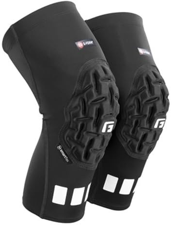 G-Form Pro Padded Compression Knee Sleeves – Compression Padded Knee Sleeves for Basketball, Volleyball, and Handball & Other Team Sports - Sports Gear - Black, Adult Medium