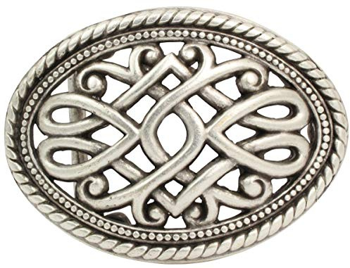 BELTINGER Gürtelschnalle Ornament 4,0 cm | Buckle Wechselschließe Gürtelschließe 40mm Massiv | LARP- und Mittelalter-Outfit