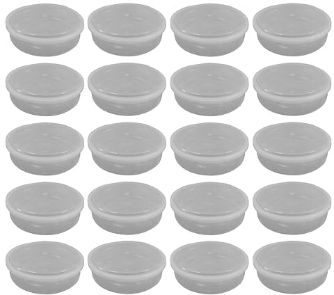 (Pack of 20) 2000ML Clear Round Plastic Containers with Airtight Lids Takeaway Food Storage Containers Perfect for Food Prep Meal, Fruit Salad & Cake Boxes, BPA Free Microwave, Freezer Safe Stackable
