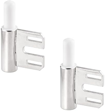 Rahmenteil 2-tlg. für Stahlzarge, für Zimmertüren, mit Gleitlager, Bolzen 10mm, vernickelt (2)