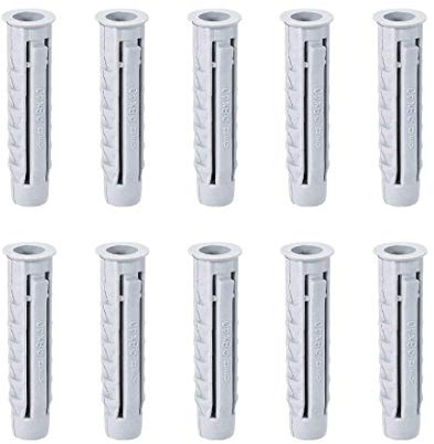 XYWHPGV 8X40mm Tubo di espansione in plastica Colonna di ancoraggio per cemento Tassello a muro Fissaggi per telaio Tubo grigio 30 pezzi(fcfe2 2b0a6 2dc03 86d8f 304c6 925b4