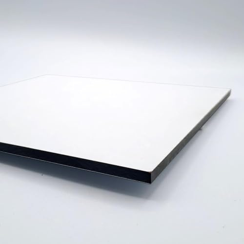 HPL Platten 60x80cm Vollkernplatten für Außen und Innenbereich, 6mm dick, Weiss RAL9016