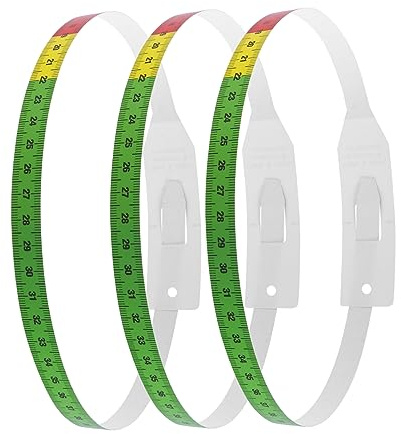 BESTonZON Mètre Ruban pour Garçon et Filles et Bébés Tour de Tête 56 Cm en Polypropylène Pp Certifié Flexible Précis Usage Pédiatrique 3 Pièces Ensemble Mesure Santé Corporel