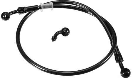 Hihaha Bremsleitung Motorrad Hydraulische Bremsleitung Ölschlauchrohr mit Banjo/Innen für ATV Motorrad Motocross/Langlebig 80cm Länge / 1 Satz