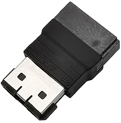 Acahhotxx SSD-Stecker auf eSATA-Buchse, interner auf externer 7P-Festplattenadapter, 1 Port, eSATA-Stecker, PS3-kompatibel