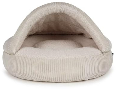 Mypado Cord Hundehöhle Timon Größe XL Creme Visco Füllung