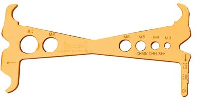 Psdndeww Bicycle Chain Tester Road Bike Chain Wear Indicators Measuring Ruler Tool Bicycle Chain Repair Tool