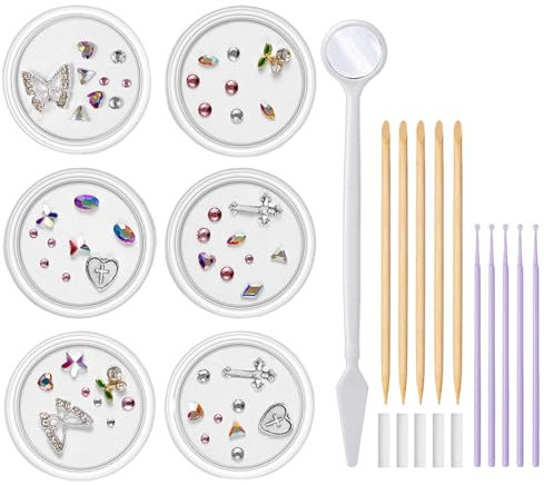 Generisch - Zahn-Edelstein-Schmuck, professionelles Zahnschmuck-Set, modische Zahn-Edelsteine, Dekoration für strahlendes Lächeln - Kristall - Erwachsener - Schmuck - Schönheit - Zahnschmuck-Set