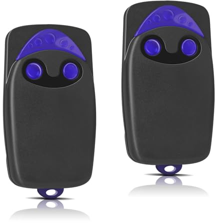 Set di 2 telecomandi per cancello, telecomando per cancello automatico Flo2r-s, trasmettitore di telecomando canali 433.92MHz 2 tasti