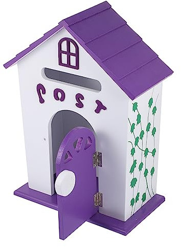 Boîte à Suggestions Murale Petite Maison Pourpre, Panneau Décoratif
