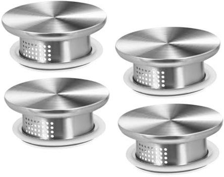 Ciieeo 4pcs Sealed Kettle Lid Pitcher Lid Water Jug Cover Stainless Steel Replacement Cover Drain for Glass Water Pitcher and Bistro Jug