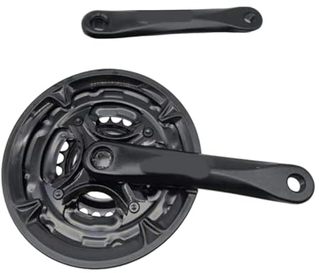 Kfwfuaee Dünne Aluminium Kurbelgarnitur 170 Mm Arm 3 X 8-Gang Dreifach Kettenblatt Für Mountain Velocipedes 24/34/42 Zähne Dreifach Kettenblatt Kurbelgarnitur Für Trail Bikes