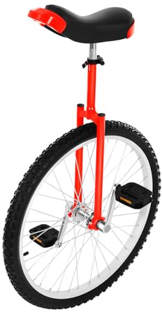 Garbenat Monocycle 24 pouces réglable en hauteur pour enfants de 7 à 60 ans - Vélo d'entraînement d'équilibre pour enfants et adultes de 1,4 à 1,75 m - Pour débutants/professionnels