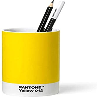 Pantone Schreibtisch-Organizer Stiftebecher, Porzellan, Yellwo 012, gelb