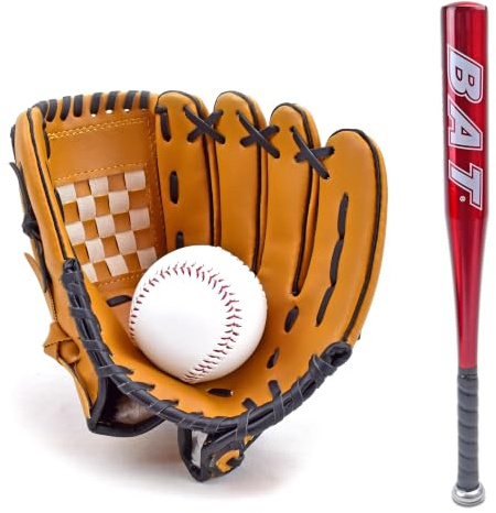 Baseballschläger Set Baseball + Handschuh + Ball | Softball Set Softballschläger