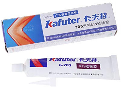 Colle électronique FATTERYU Transparent RTV en caoutchouc de silicone, graisse, mastic