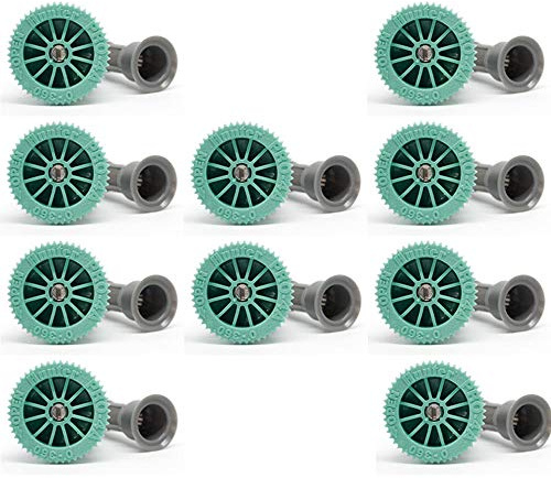 Tobera para difusores de riego. ALCANCE 1,20 METROS. Ángulo de riego REGULABLE 0 a 360º. Rosca hembra compatible con Hunter, Rain Bird, Irritrol, KRain, Signature. Pack 10 BOQUILLAS de alta calidad