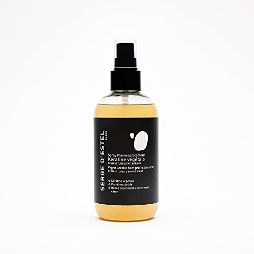 SERGE D'ESTEL PARIS Lotion Cheveux Lisses 200ml Répare et Restructure la Fibre Capillaire Apporte Brillance aux Cheveux Formule 100% Vegan Made in Paris.