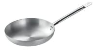 PINTINOX Padella in Alluminio Crudo Professionale con Spessore 4 mm, Serie Tender, con Manico Tubolare in Acciaio Inox, Diametro 28 cm