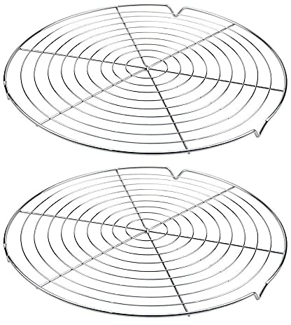 ZHOUHON Classic AbküHlgitter 30,5 cm, TortenküHler, Kuchengitter FüR GleichmäßIges und Schnelles AusküHlen, Kuchenrost, Leichte LöSbarkeit
