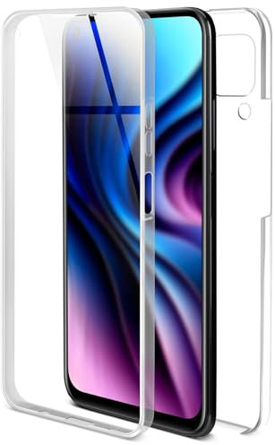 ONEFLOW Touch Case für Huawei P40 Lite Hülle 360 Grad Komplett Schutz beidseitig, Handyhülle mit Displayschutz, TPU Schutzhülle durchsichtig vorne und hinten stoßfest, Klar