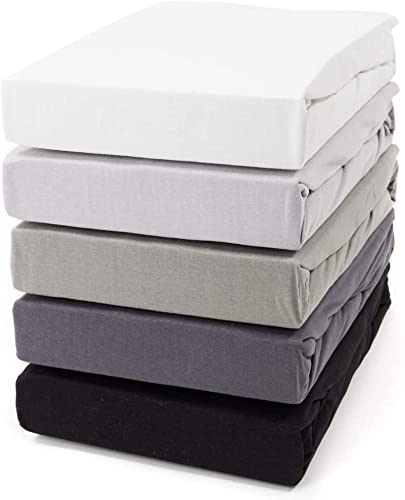 Zestri Boxspringbett Spannbettlaken Petrol 140-160 x 200 cm Spannbetttuch - 160 g/m² Baumwolle - Steghöhe 40 cm Wasserbett