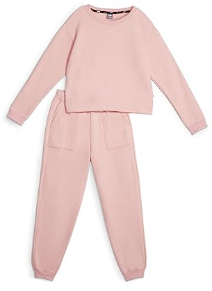 PUMA Traje de Descanso FL G Chándal, Niñas, Batido de melocotón, 176