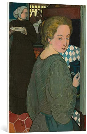 kunst für alle Leinwandbild: Maurice Denis Die Köchin - hochwertiger Druck, Leinwand auf Keilrahmen, Bild fertig zum Aufhängen, 55x75 cm
