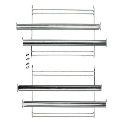 LUTH Premium Profi Parts Haltegitter Set mit Teleskopauszug 2Fach kompatibel mit Gorenje AC103 640248 für Backofen