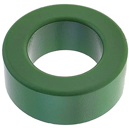 YOKIVE Toroide Ferrita Núcleo, Potencia Transformadores Ferrita Toroide Núcleo, Restricción Interferencia, Buena para Inductoras Bobinas (Verde, 63 x 37 x 25mm)