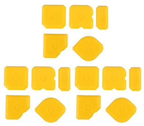CENMEN Lot de 15 outils pour grattoirs ensemble de joints de lissage ponceuse pour truelle solvant pour jointures de silicone bouchon pour joints de lissage