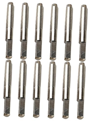 Leierbefestigungsnägel 12 Stück aus Metall für Streichinstrumente Silber | Leichte Montage , Zuverlässige Saitenfixierung , Vielseitig Kompatibel , für Geige und Weitere Saiteninstrumente