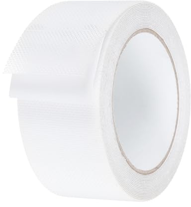 sourcing map Non Grid Tape 2 in x 16.5 ft Waterproof Checkered Non Slip Skid Tape PEVA Self-Adhesive Backing for Stairs Treads, Hardwood Floor, Indoor and Outdoor Steps, Transparent